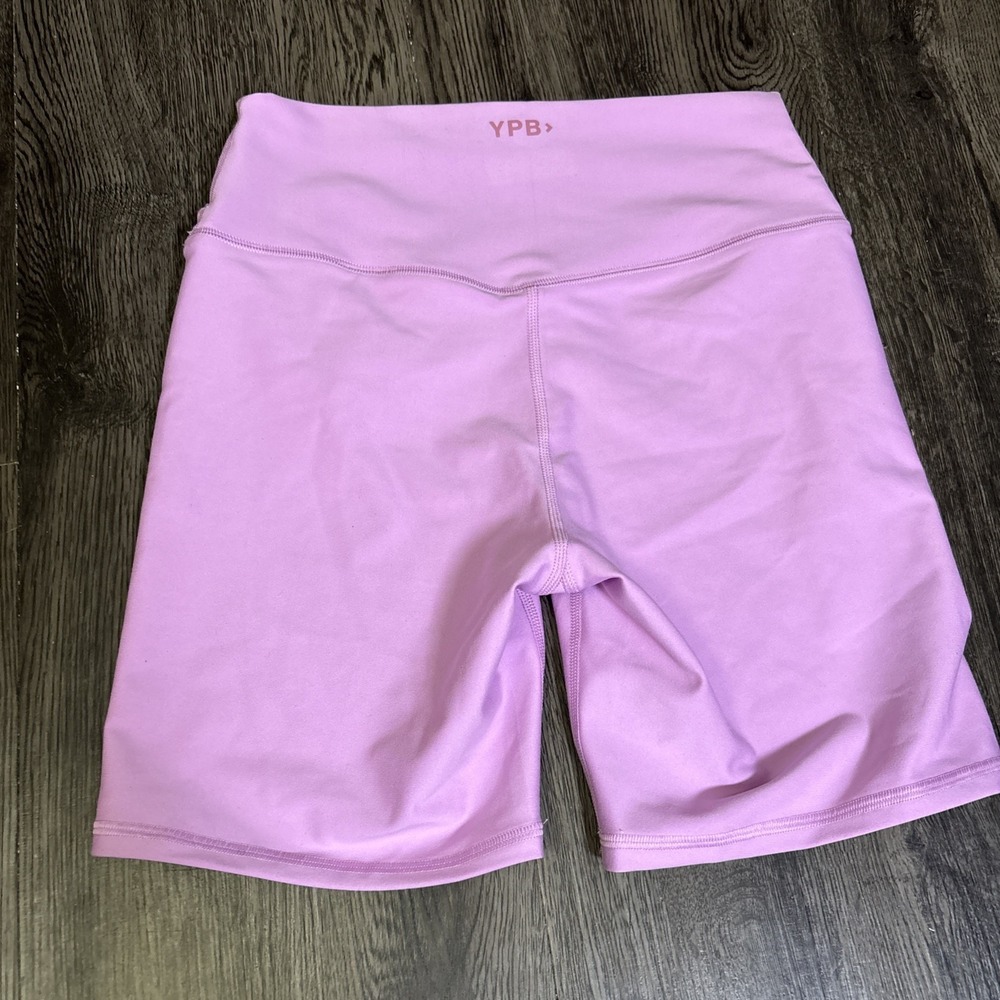YPB Purple Women's Athletic Shorts Stretch Solid Activewear Gym Training